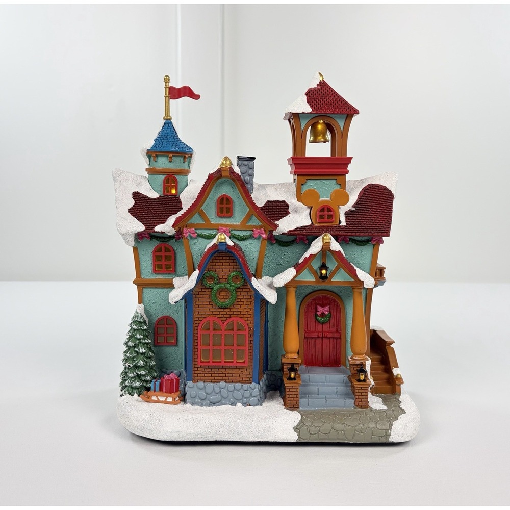 Disney Mickey Mouse Christmas Village Light Up House Holiday Decor Costco 2024